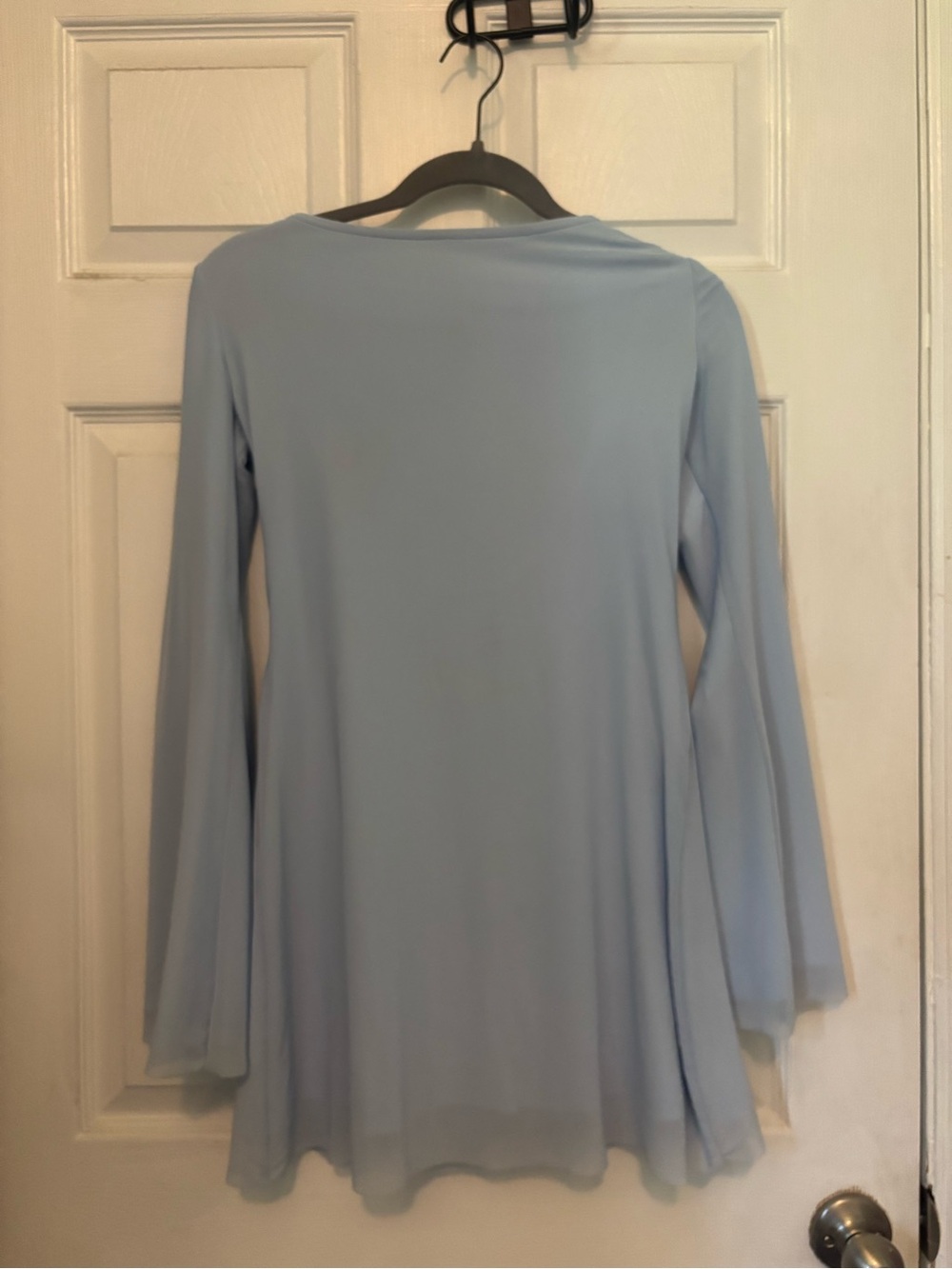 Princess Polly Light Blue Long-Sleeve Flowy Tunic